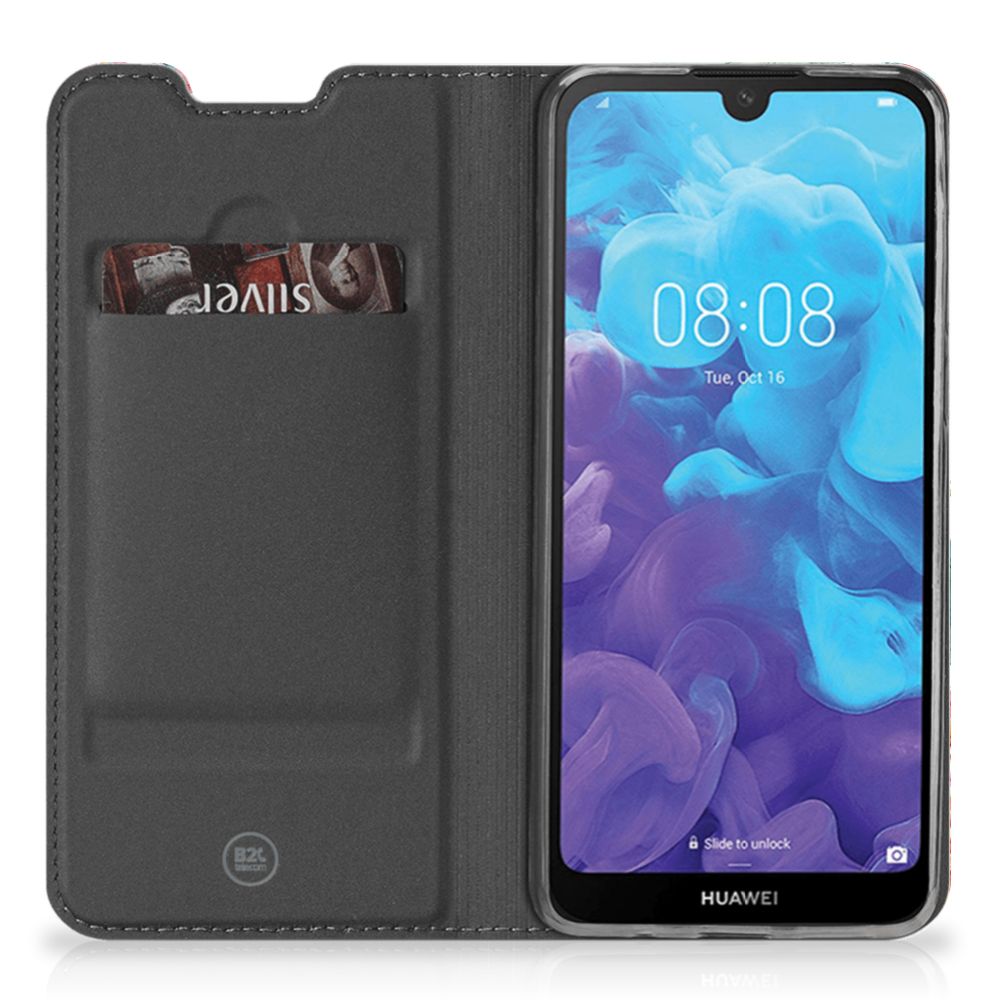 Huawei Y5 (2019) Hoesje maken Bird Flowers - B2C Telecom