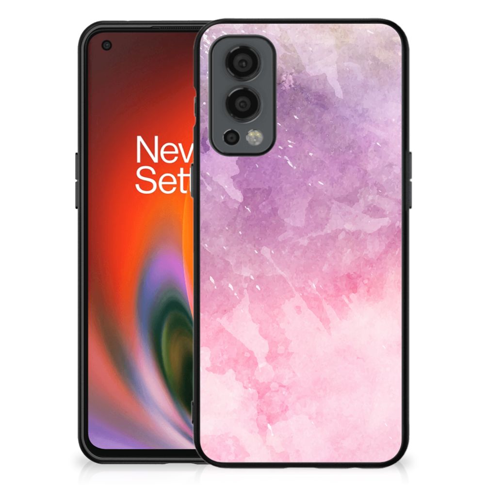 Kleurrijke Telefoonhoesje OnePlus Nord 2 Pink Purple Paint