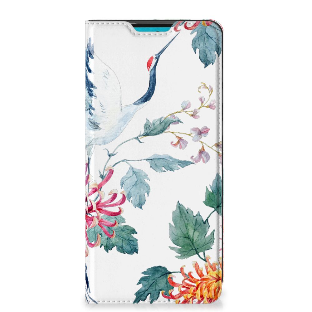 Samsung Galaxy A73 Hoesje maken Bird Flowers - B2C Telecom
