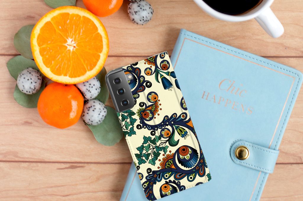 Telefoon Hoesje Samsung Galaxy S21 Plus Barok Flower - B2C Telecom