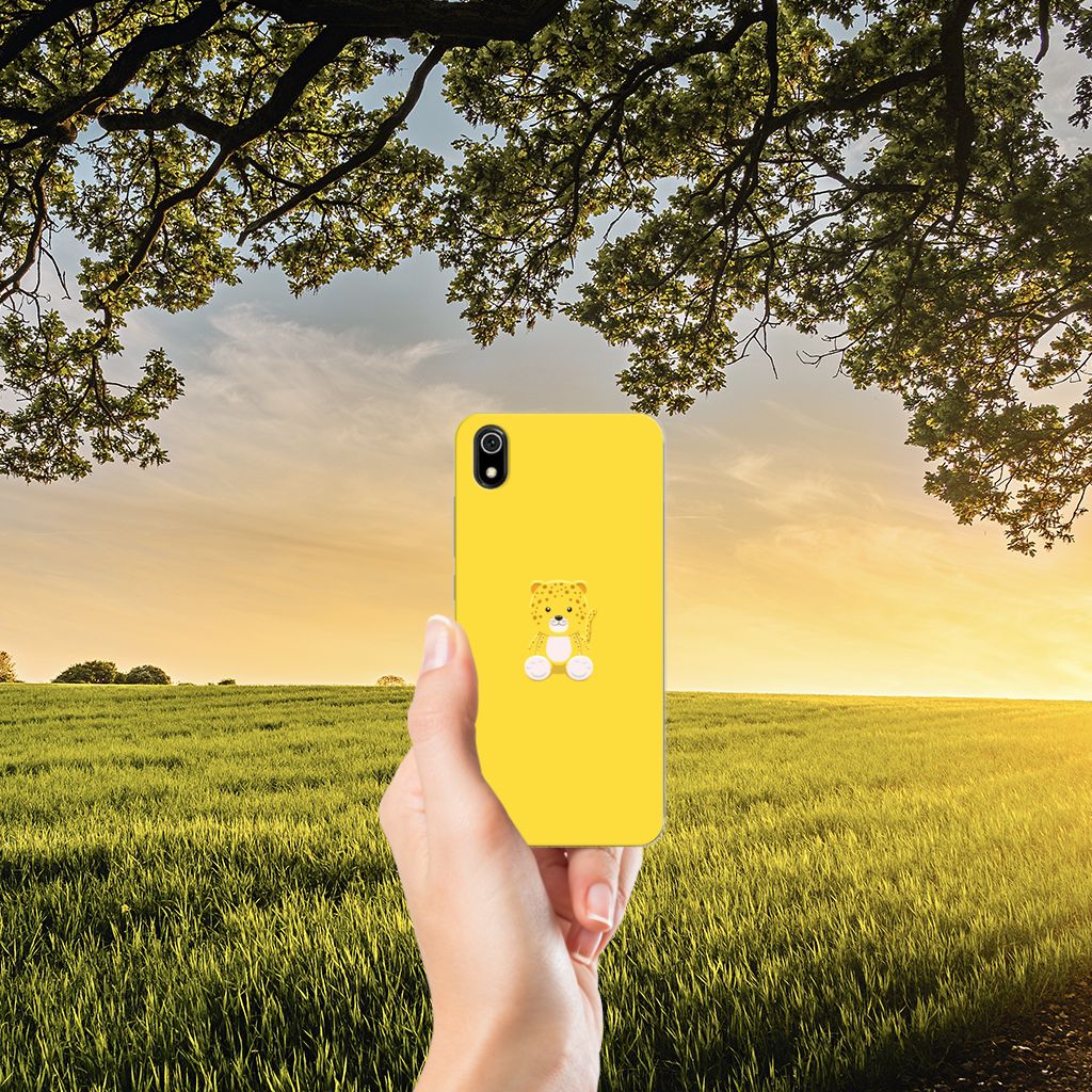 Xiaomi Redmi 7A Telefoonhoesje met Naam Baby Leopard
