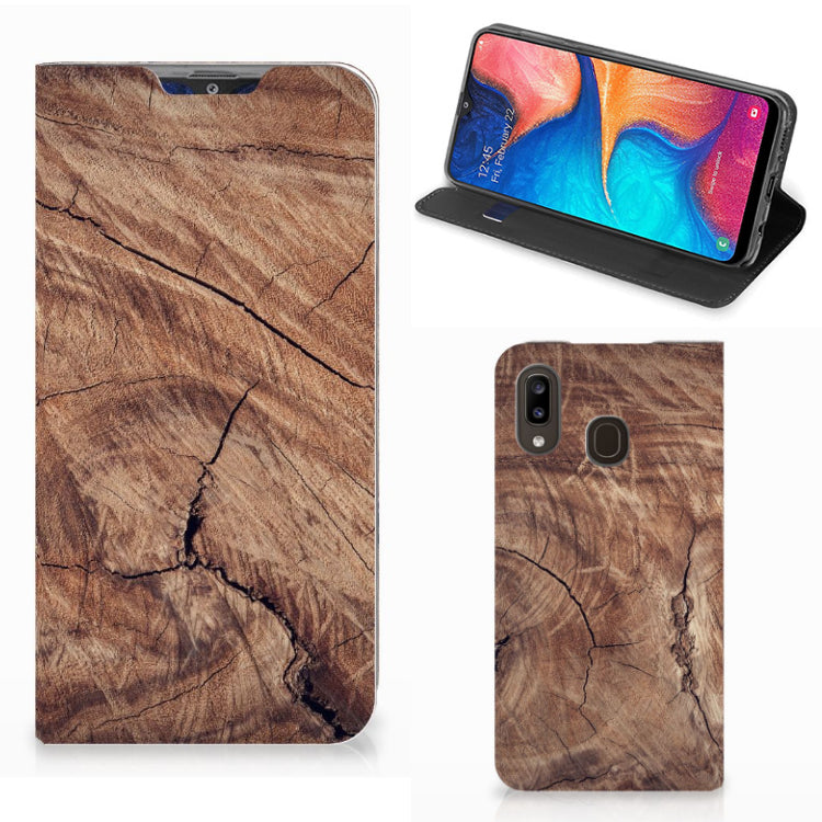 Samsung Galaxy A30 Book Wallet Case Tree Trunk