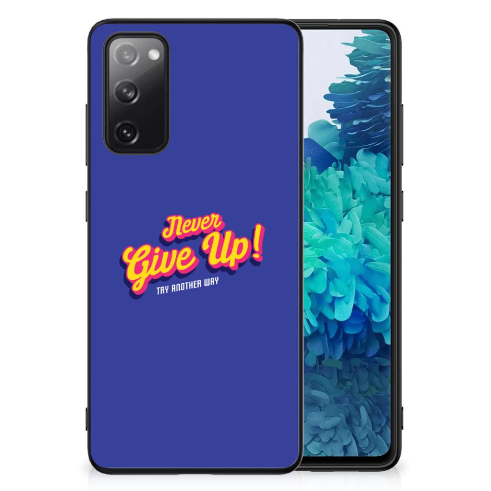 Samsung Galaxy S20 FE Telefoon Hoesje met tekst Never Give Up B2C Telecom