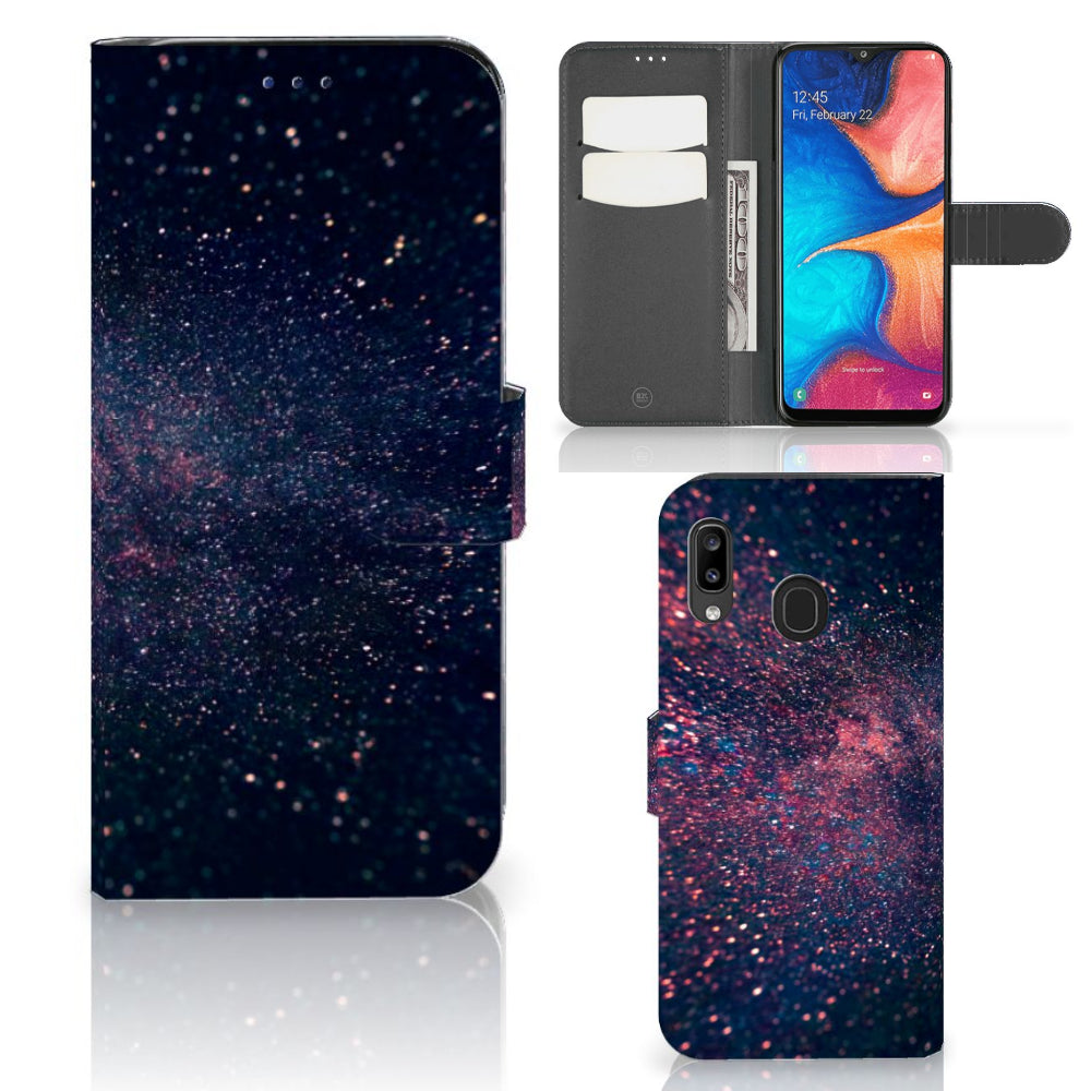Samsung Galaxy A30 Book Case Stars