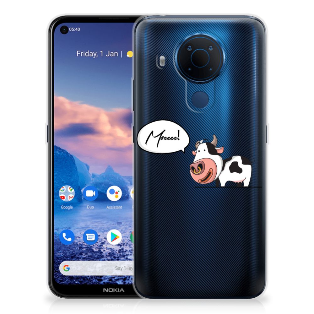Nokia 5.4 Telefoonhoesje met Naam Cow