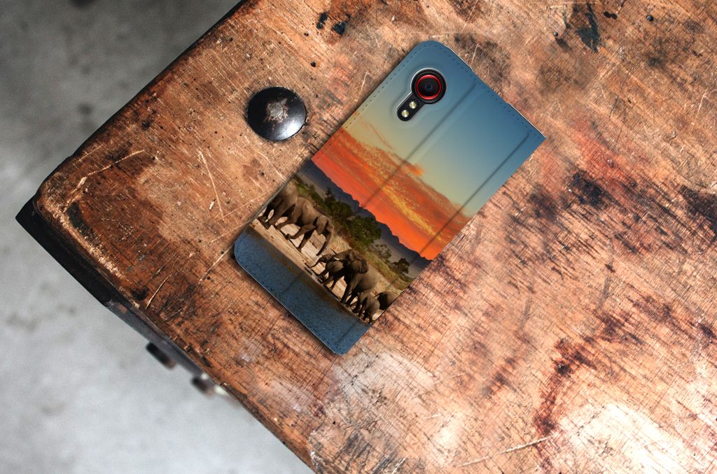 Samsung Galaxy Xcover 5 Hoesje maken Olifanten - B2C Telecom
