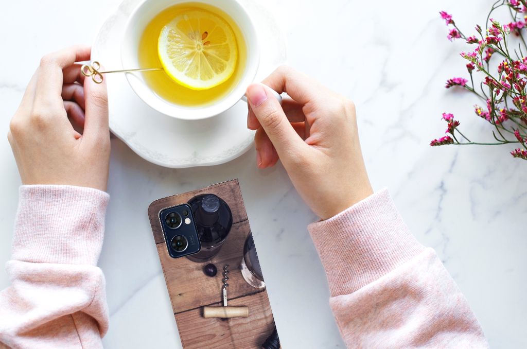 OPPO Find X5 Lite | Reno7 5G Flip Style Cover Wijn - B2C Telecom