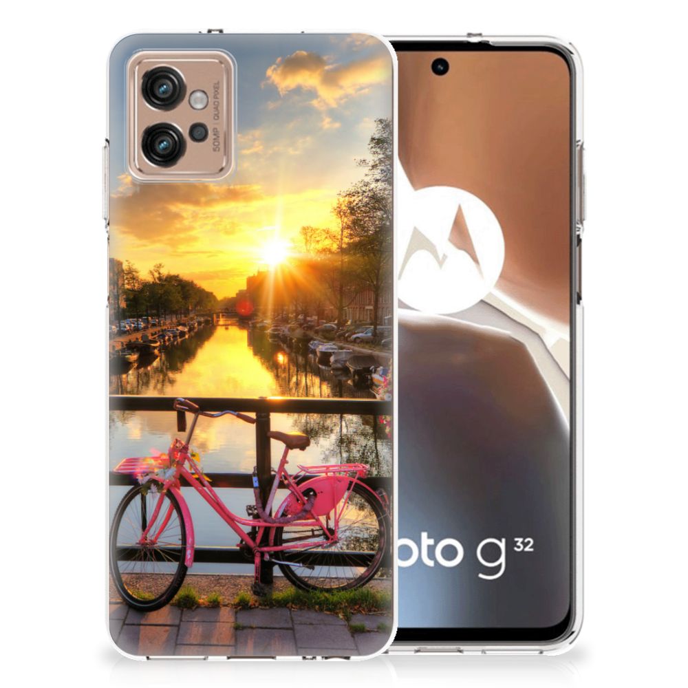 Motorola Moto G32 Siliconen Back Cover Amsterdamse Grachten B2C Telecom