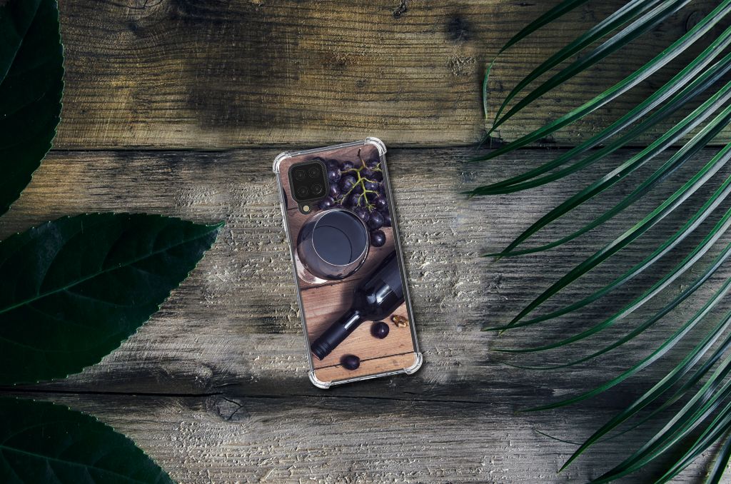 Samsung Galaxy A12 Beschermhoes Wijn - B2C Telecom