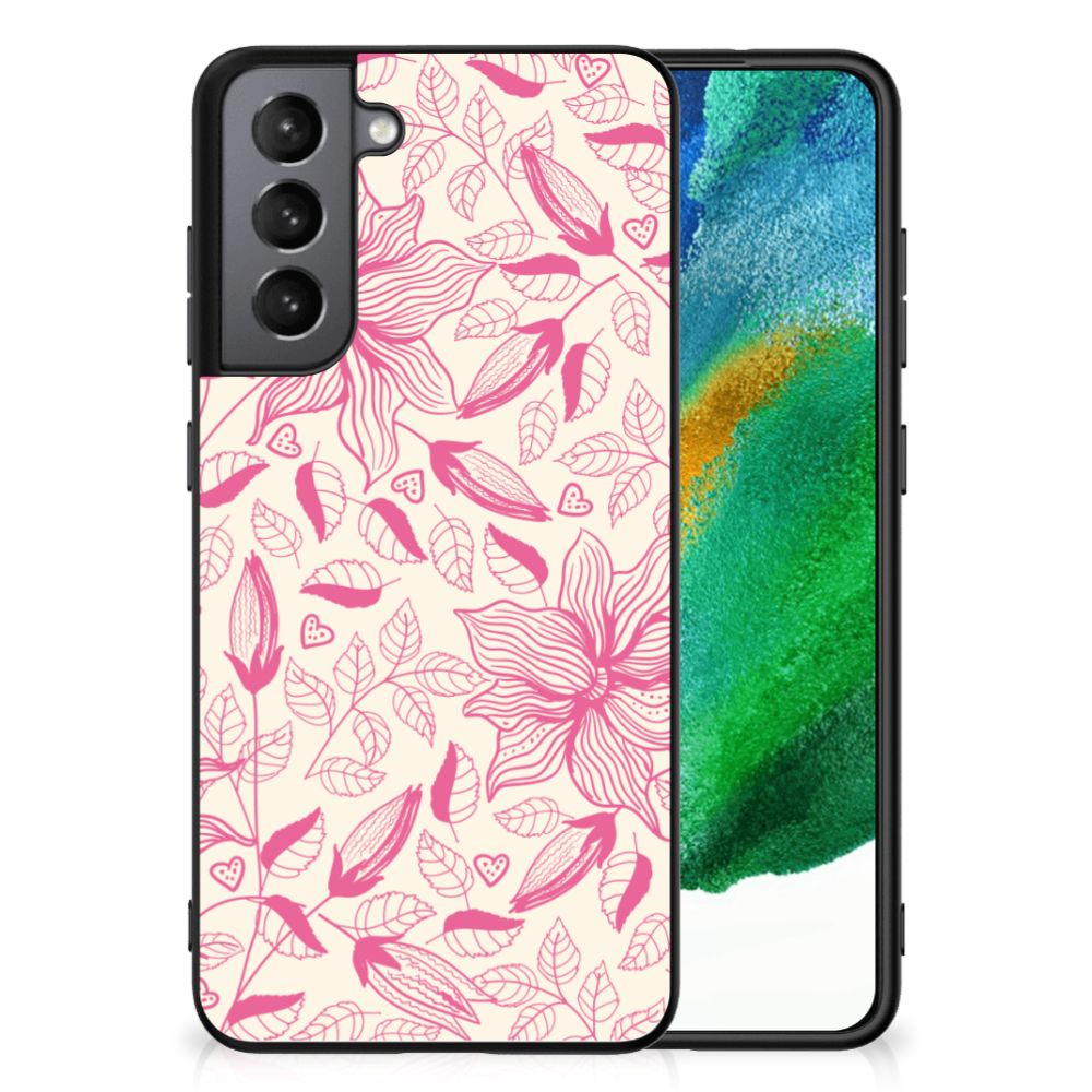 Samsung Galaxy S21FE Bloemen Hoesje Pink Flowers