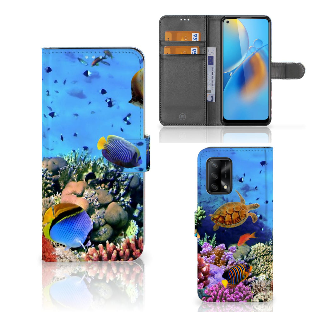 OPPO A74 4G Telefoonhoesje met Pasjes Vissen