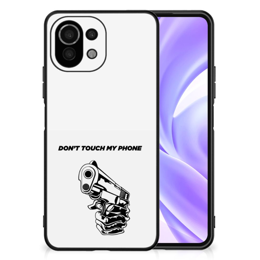 Xiaomi 11 Lite 5G NE | Mi 11 Lite Telefoon Hoesje Gun Don't Touch My Phone B2C Telecom
