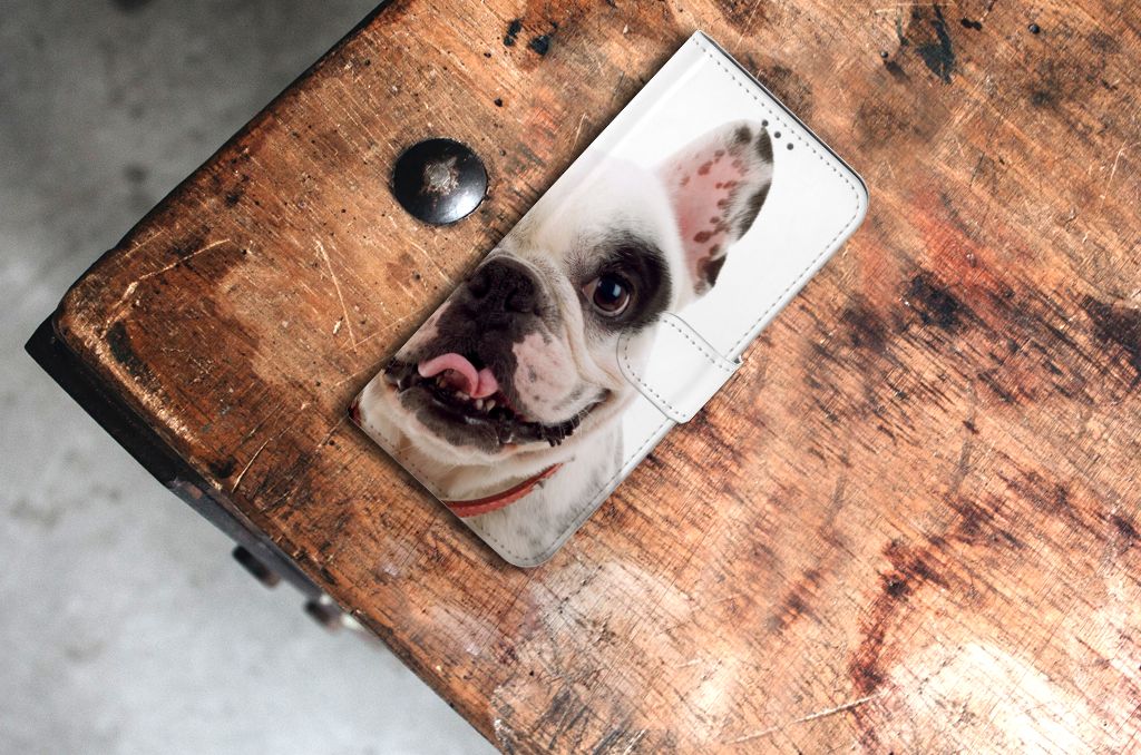 Samsung Galaxy S21 Plus Telefoonhoesje met Pasjes Franse Bulldog