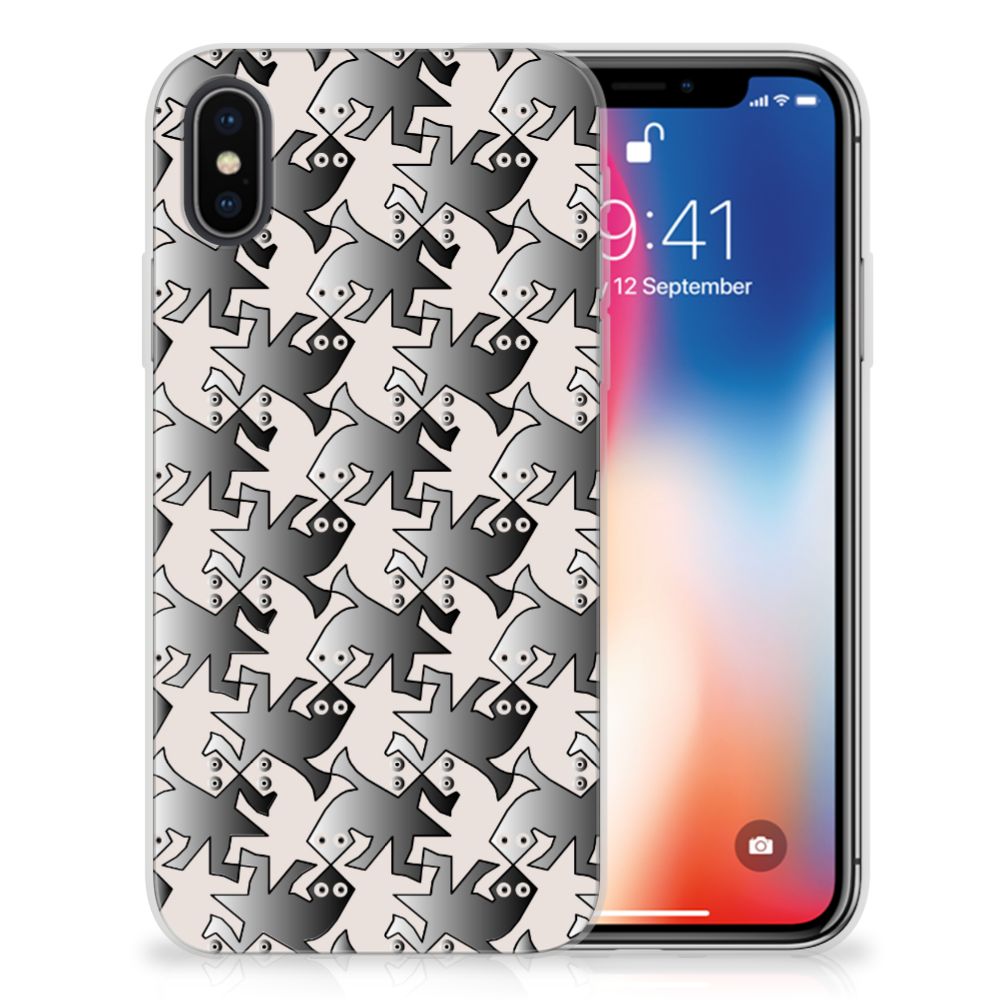 Apple iPhone X | Xs TPU Hoesje Salamander Grey