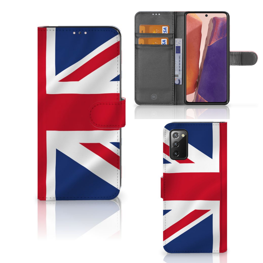 Samsung Galaxy Note 20 Bookstyle Case Groot-Brittannië