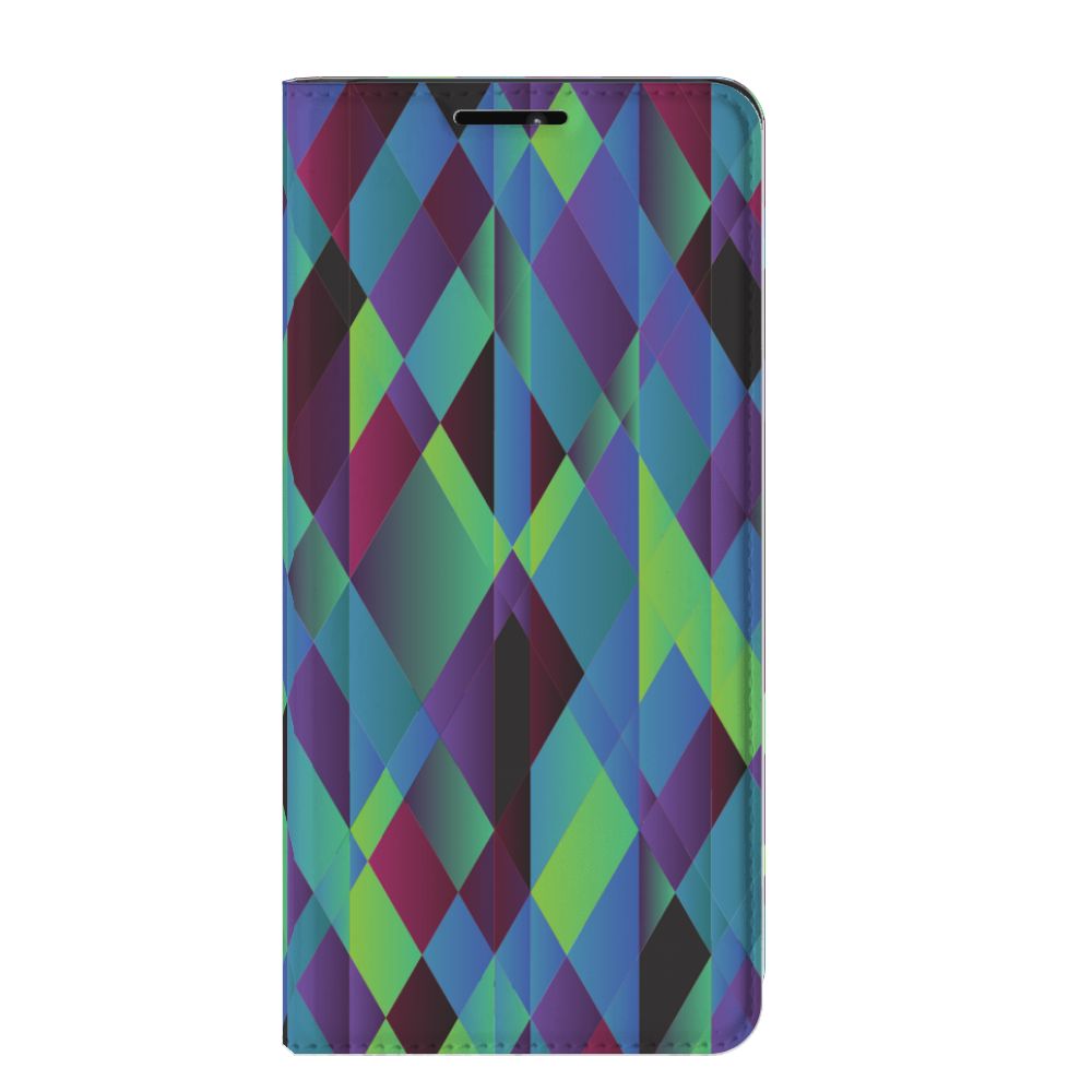 Motorola Edge 20 Pro Stand Case Abstract Green Blue - B2C Telecom