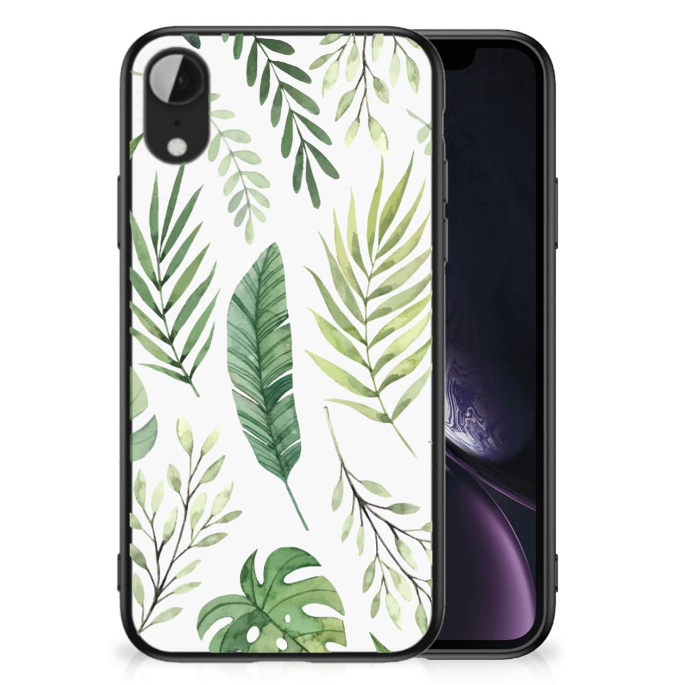 Apple iPhone XR Bloemen Hoesje Leaves