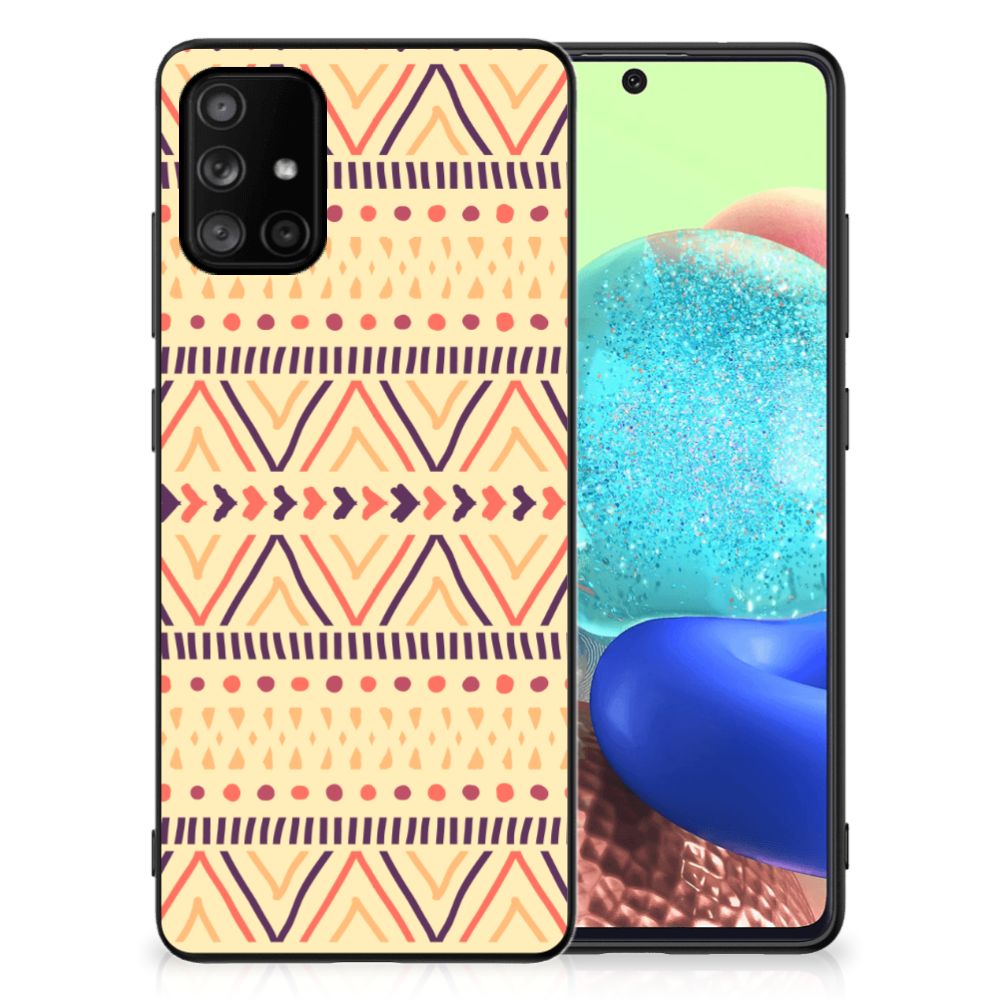 Samsung Galaxy A71 Back Case Aztec Yellow