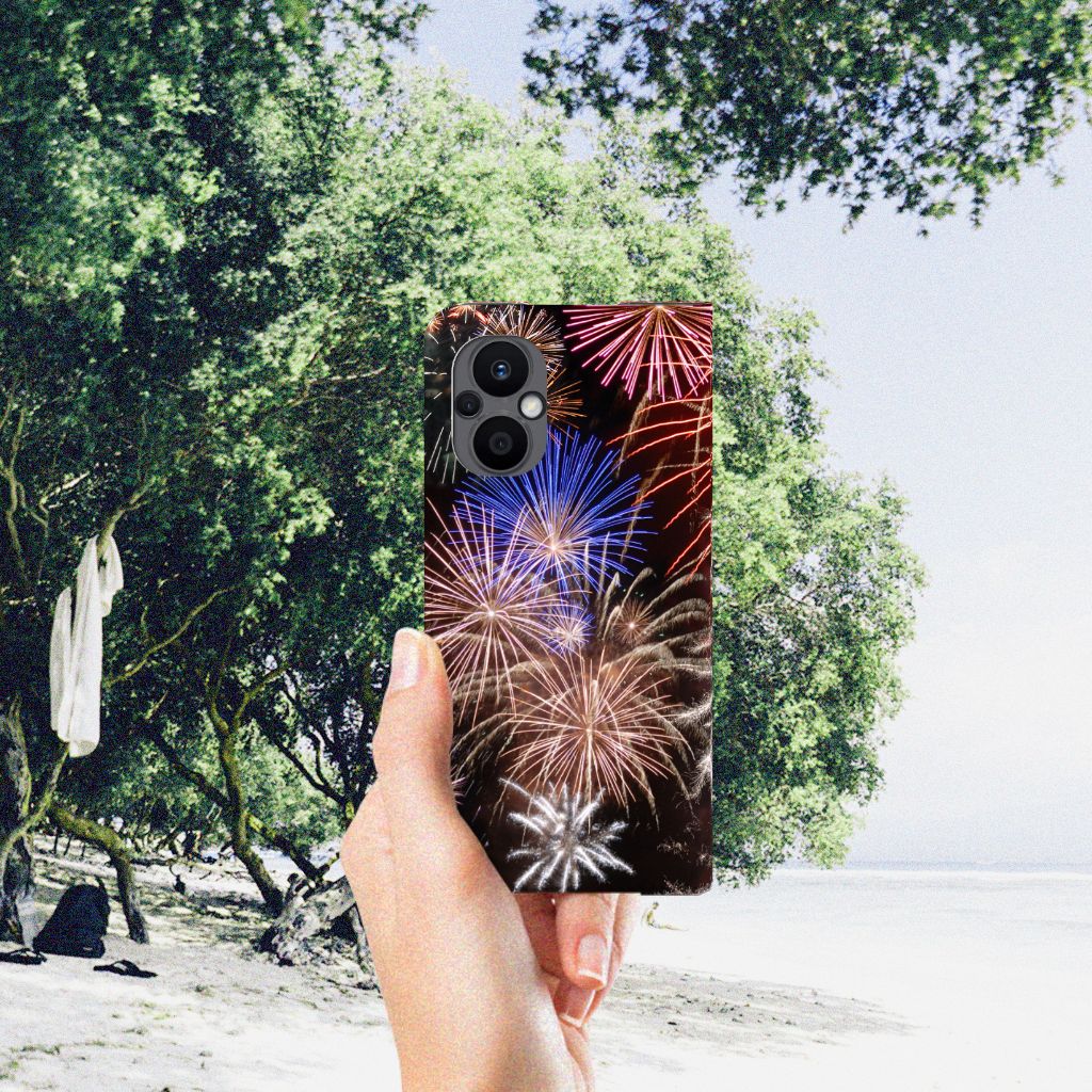 OPPO Reno8 Lite Hippe Standcase Vuurwerk - B2C Telecom