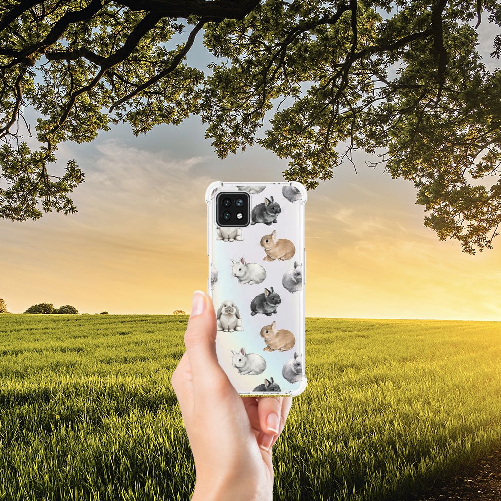 Case Anti-shock voor OPPO A53 5G | A73 5G Konijntjes B2C Telecom
