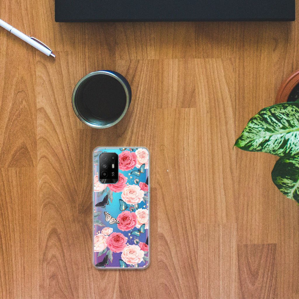 OPPO A94 5G | Reno5 Z TPU Case Butterfly Roses B2C Telecom