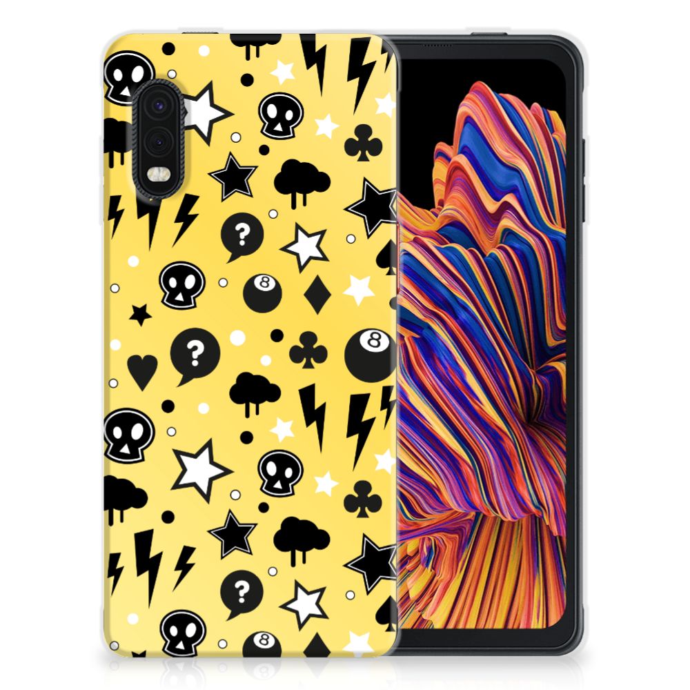 Silicone Back Case Samsung Xcover Pro Punk Geel B2C Telecom