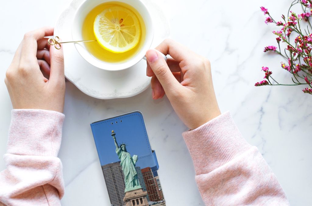 Huawei P40 Flip Cover Vrijheidsbeeld