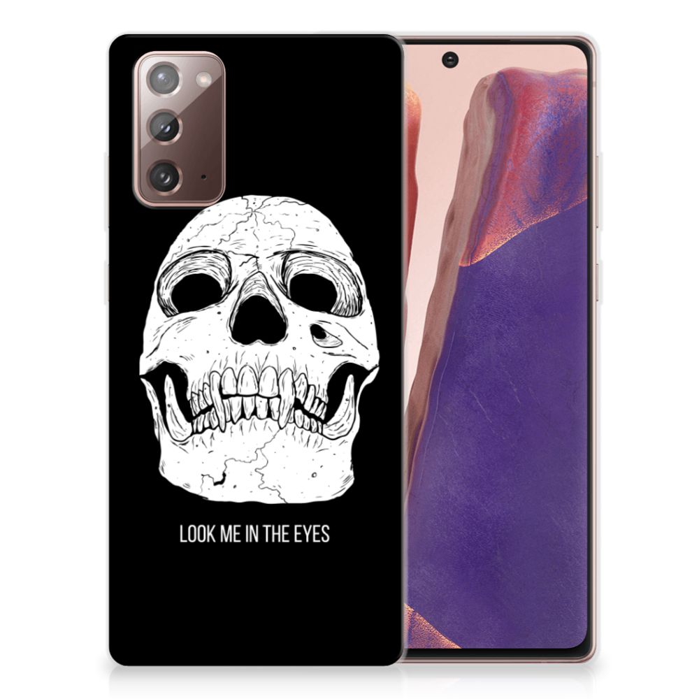 Silicone Back Case Samsung Note 20 Skull Eyes