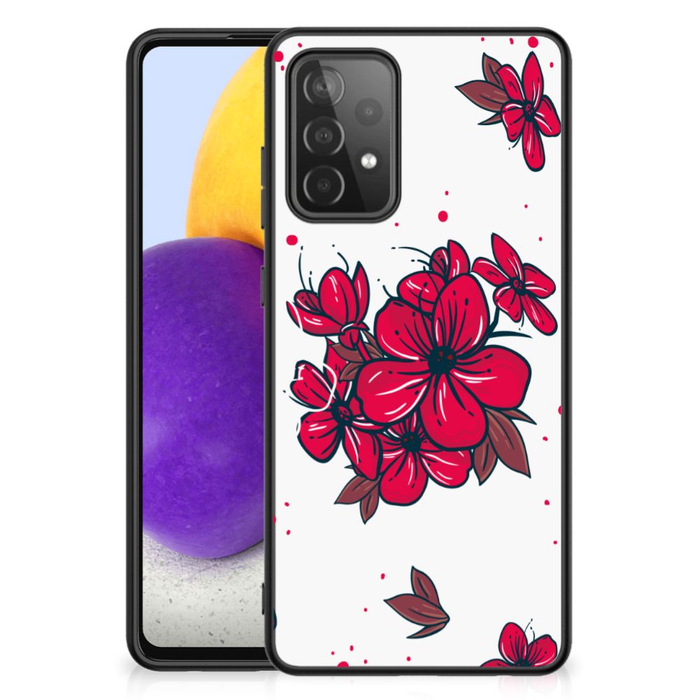 Samsung Galaxy A72 (5G/4G) Bloemen Hoesje Blossom Red