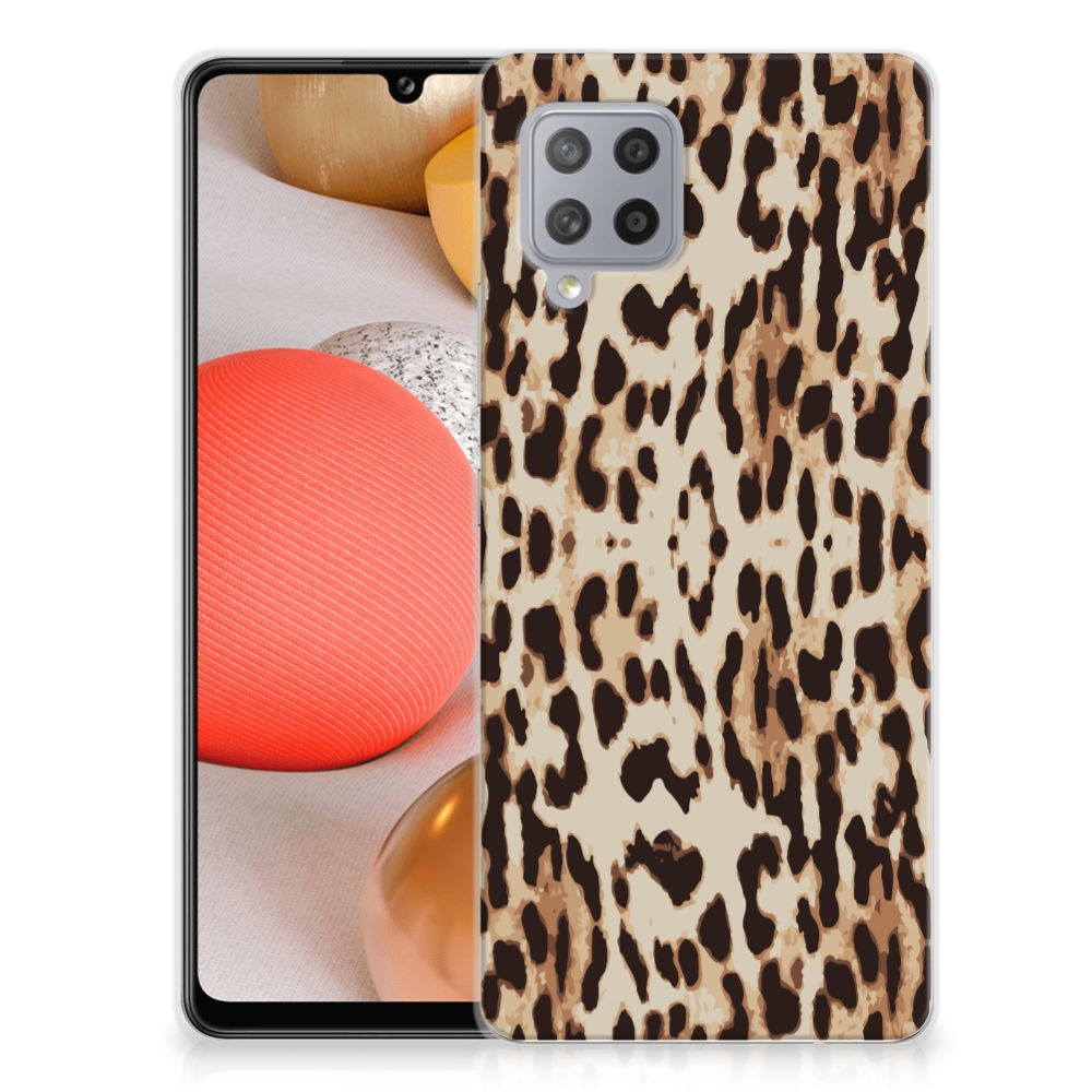 Samsung Galaxy A42 TPU Hoesje Leopard