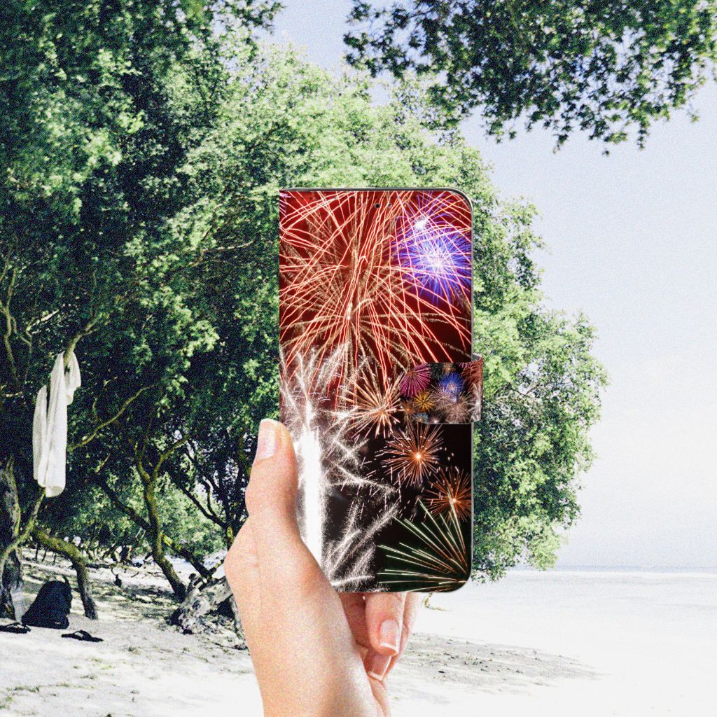 Samsung Galaxy A13 (4G) Wallet Case met Pasjes Vuurwerk