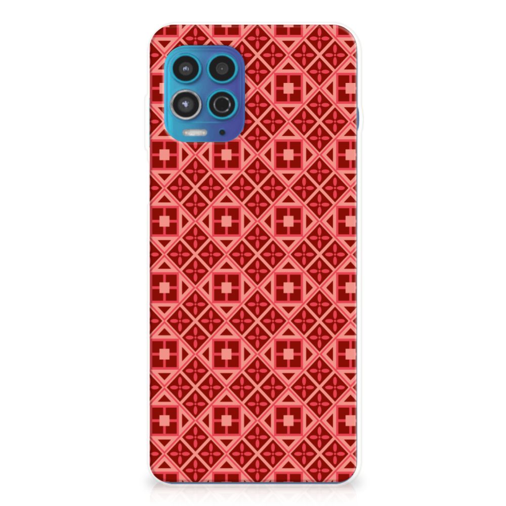 Motorola Moto G100 TPU bumper Batik Rood