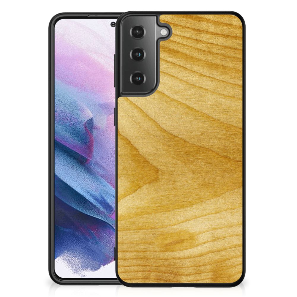 Samsung Galaxy S21 Plus Houten Print Telefoonhoesje Licht Hout B2C Telecom
