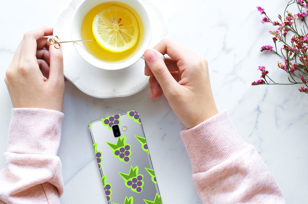 Samsung Galaxy J6 Plus (2018) Siliconen Case Druiven