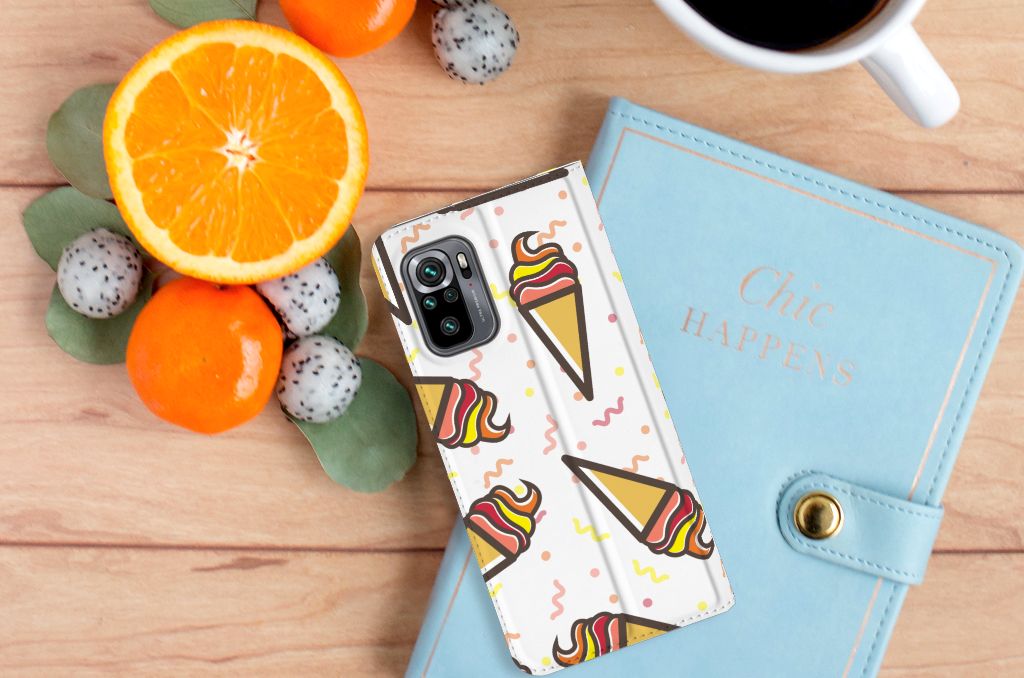 Xiaomi Redmi Note 10 4G | 10S | Poco M5s Flip Style Cover Icecream - B2C Telecom