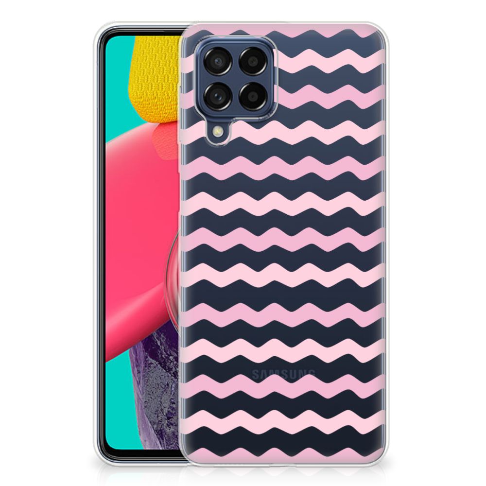 Samsung Galaxy M53 TPU bumper Waves Roze B2C Telecom