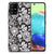 Samsung Galaxy A71 Bloemen Hoesje Black Flowers