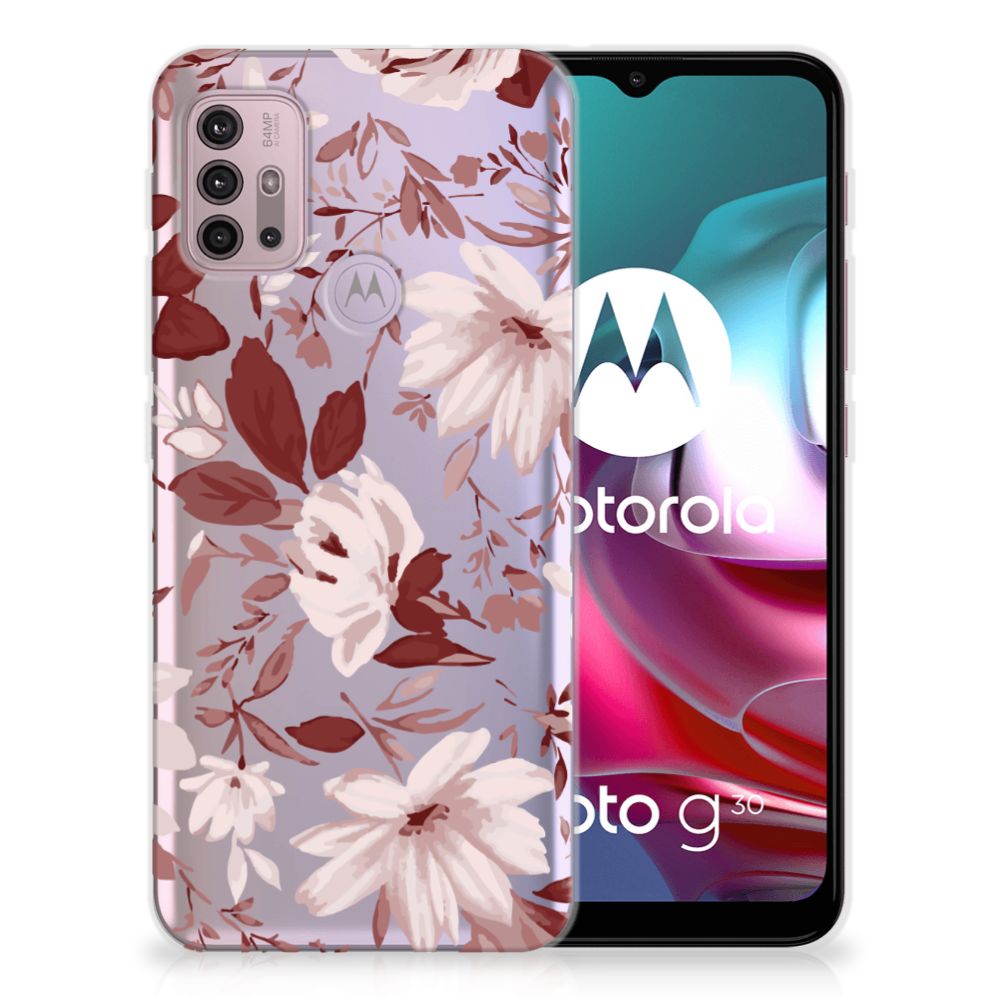 Hoesje maken Motorola Moto G30 | G10 Watercolor Flowers B2C Telecom