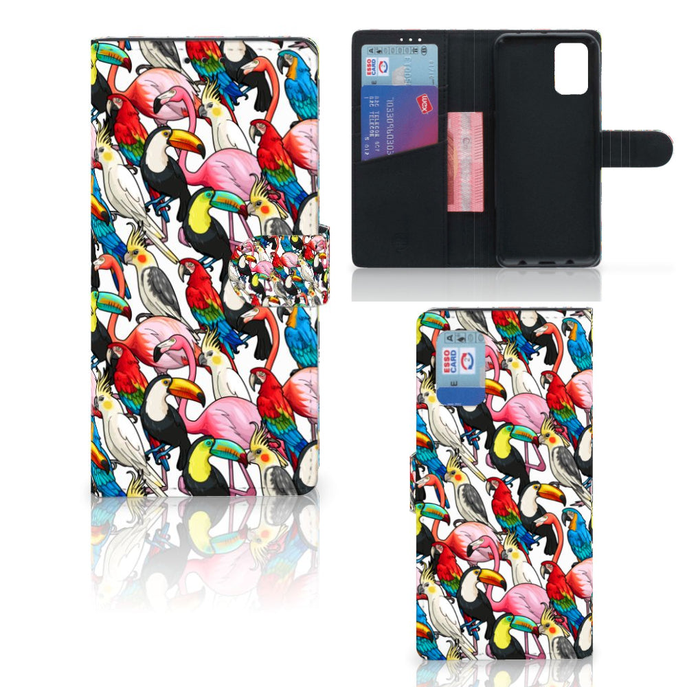 Samsung Galaxy A02s | M02s Telefoonhoesje met Pasjes Birds