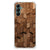 Stevig Telefoonhoesje voor Samsung Galaxy A14 5G/4G Wooden Cubes met uniek houten printdesign.