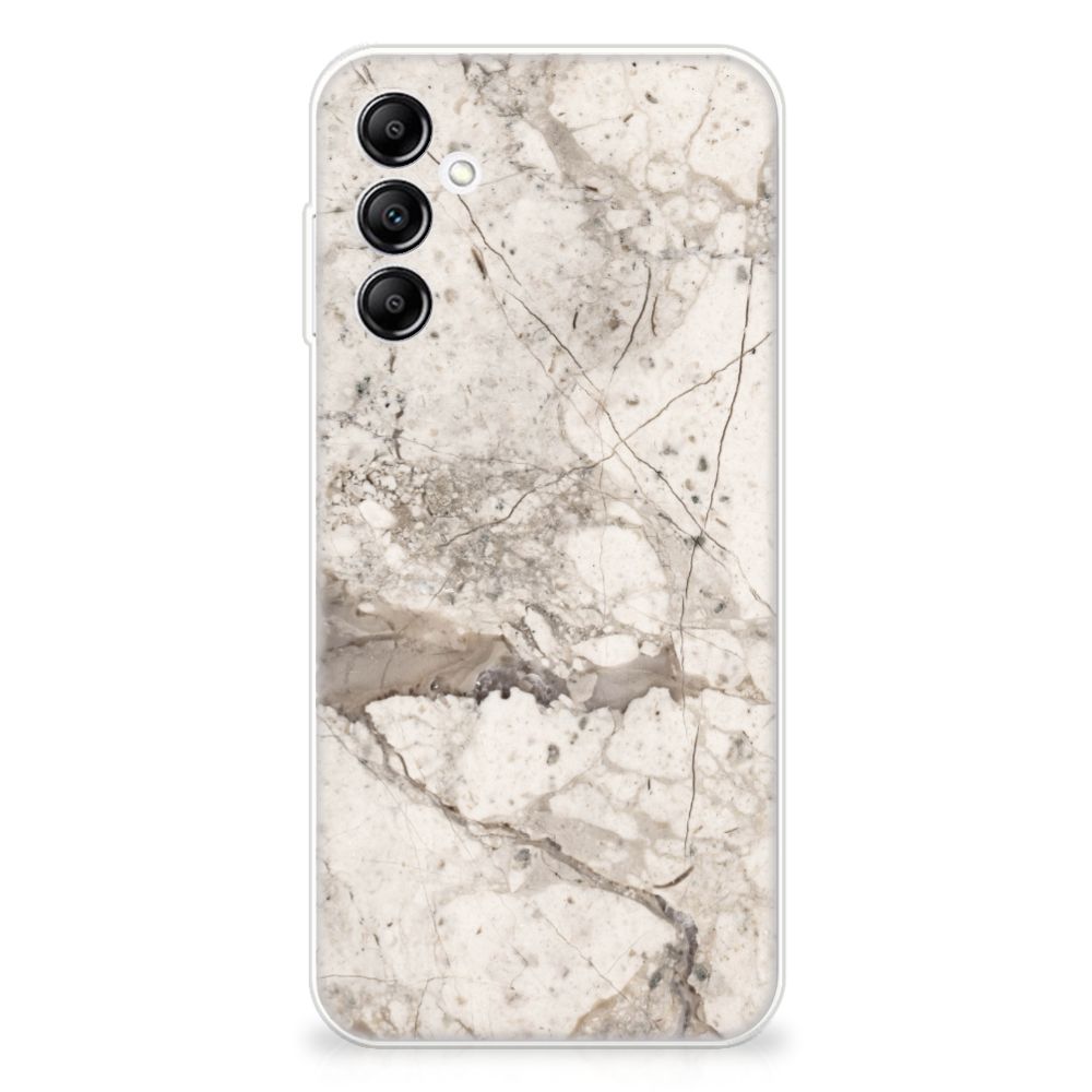 Samsung Galaxy A14 5G TPU Siliconen Hoesje Marmer Beige met luxe marmerdesign