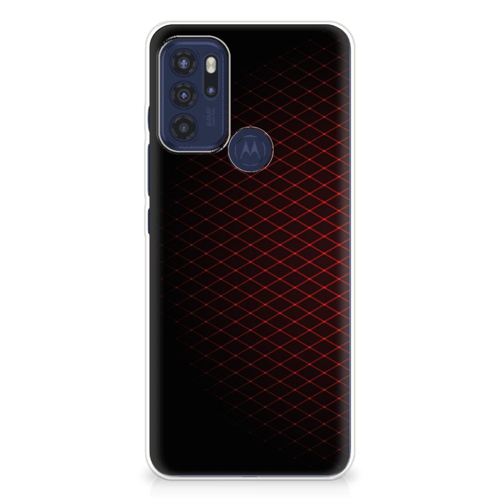 Motorola Moto G60s TPU bumper Geruit Rood B2C Telecom