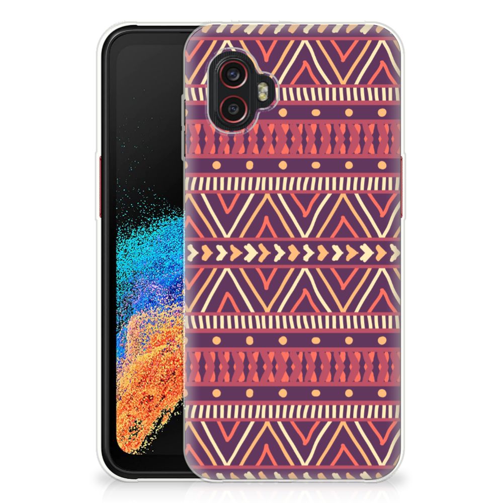 Samsung Galaxy Xcover 6 Pro TPU bumper Aztec Paars B2C Telecom