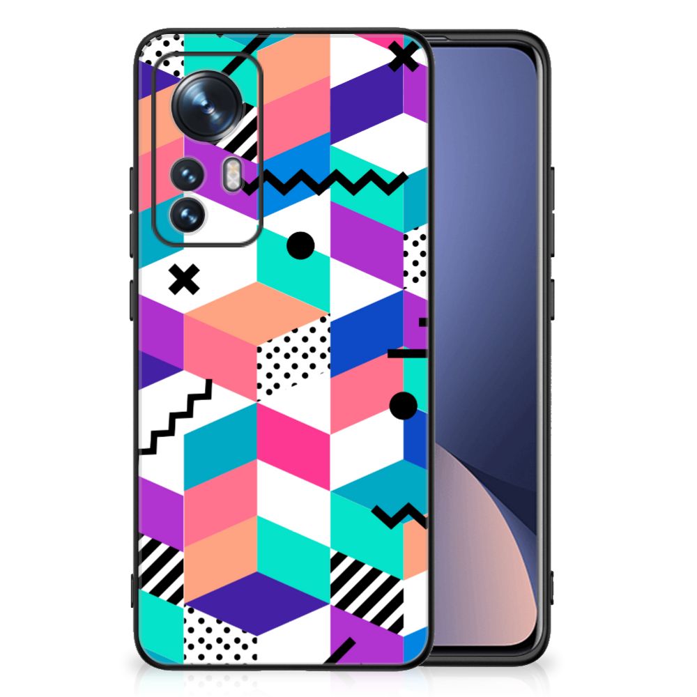 Xiaomi 12 | 12X Backcover Blokken Kleurrijk B2C Telecom