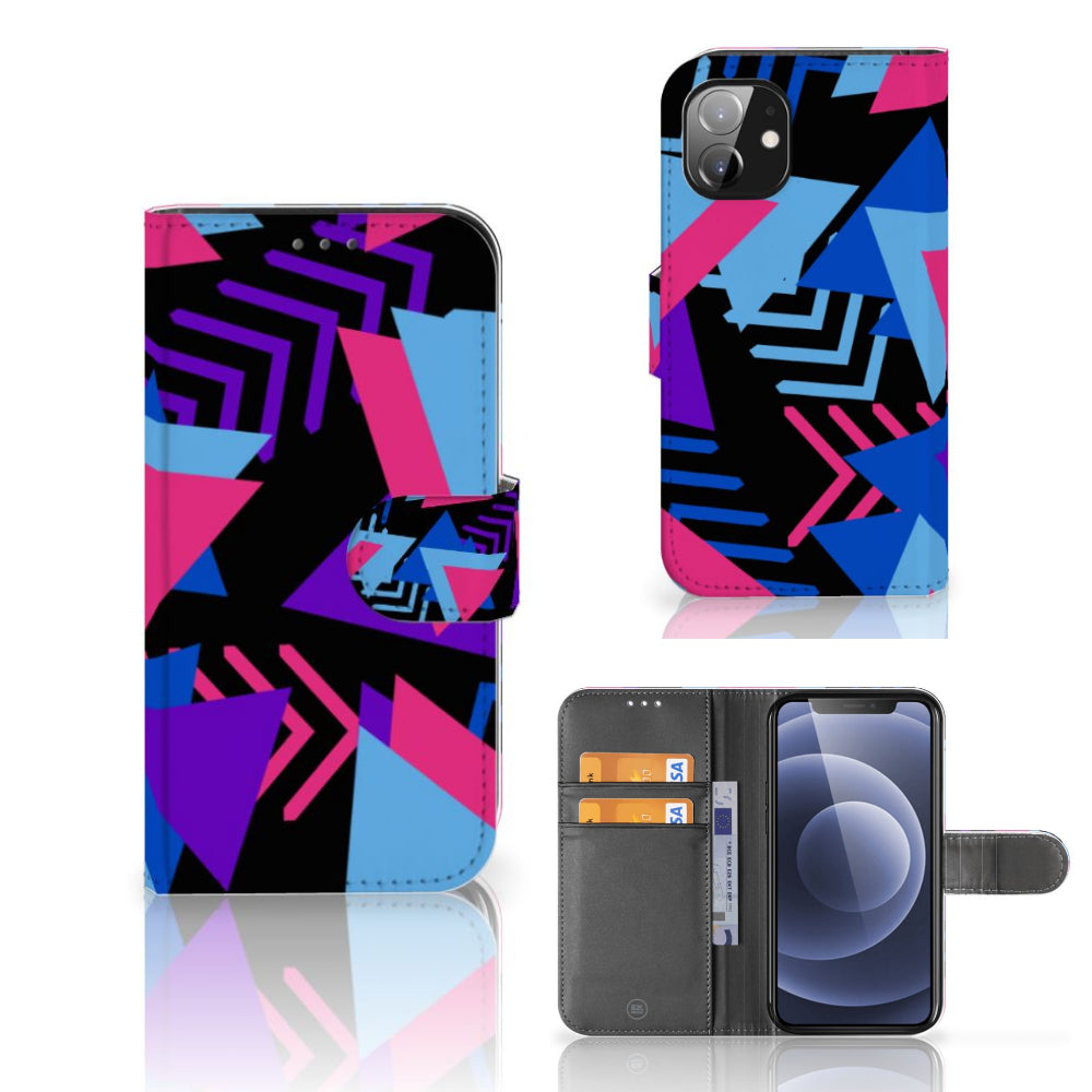 Apple iPhone 12 Mini Book Case Funky Triangle