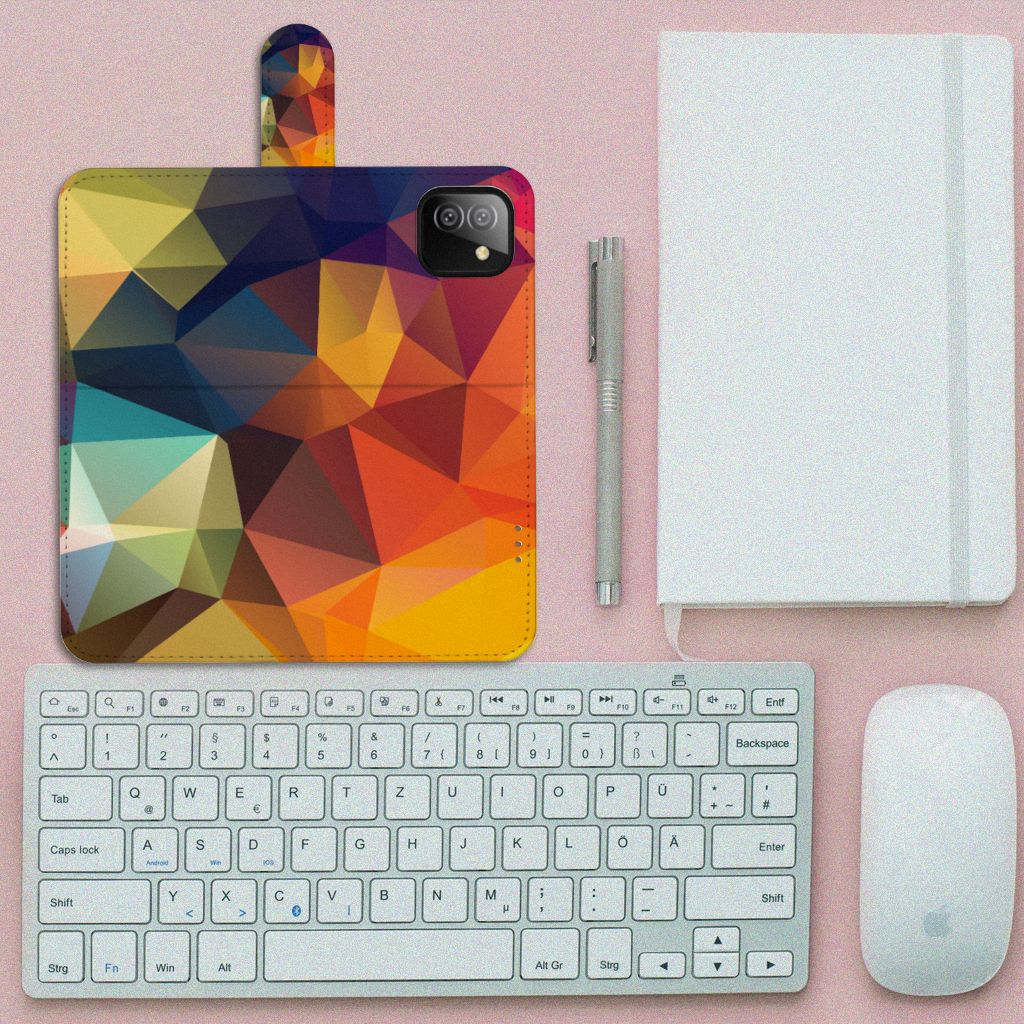Samsung Galaxy A03 Book Case Polygon Color