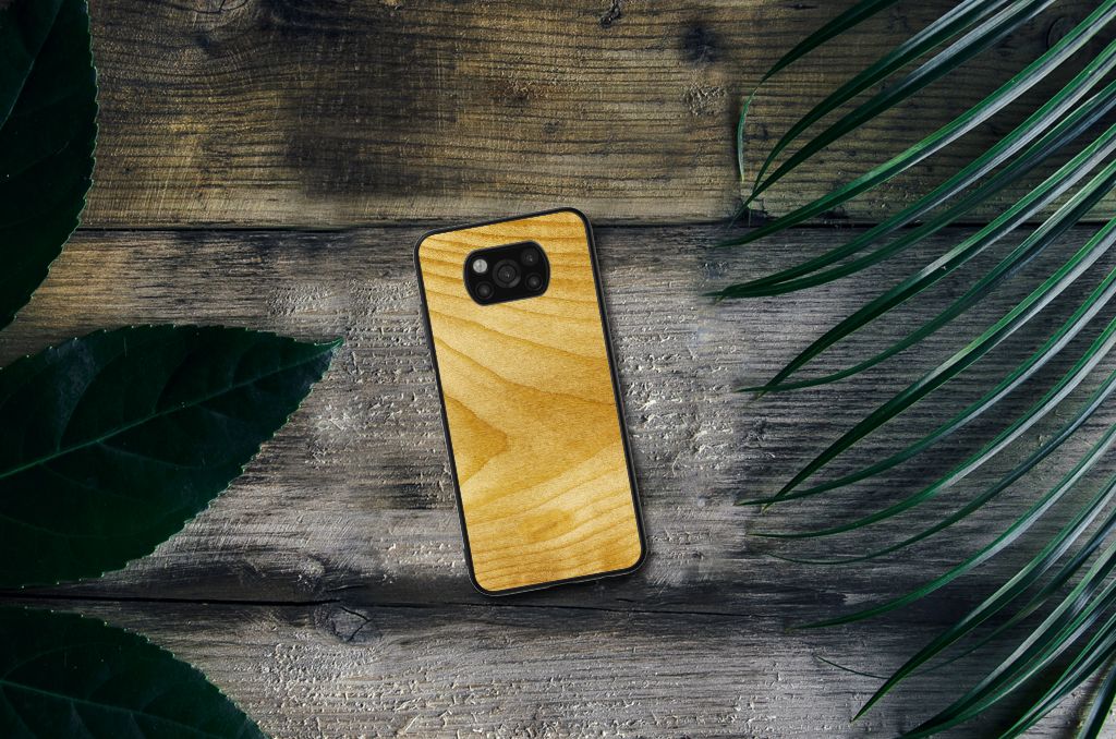 Xiaomi Poco X3 | X3 Pro Houten Print Telefoonhoesje Licht Hout B2C Telecom