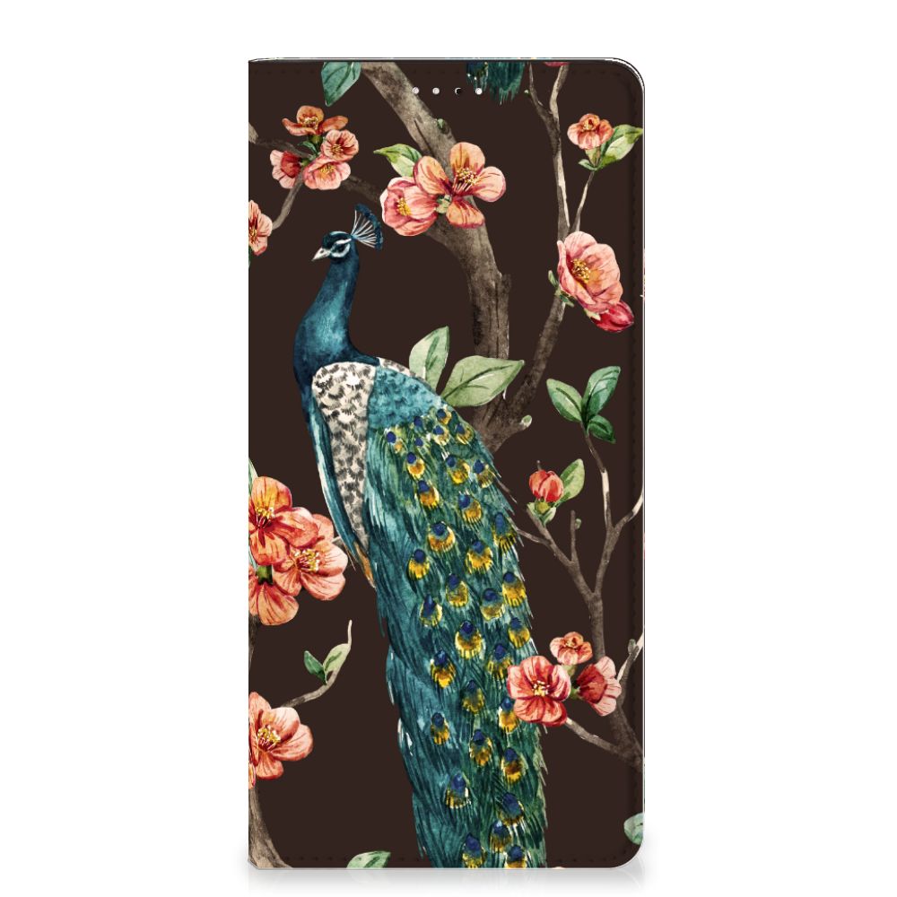 Samsung Galaxy A33 5G Hoesje maken Pauw met Bloemen - B2C Telecom