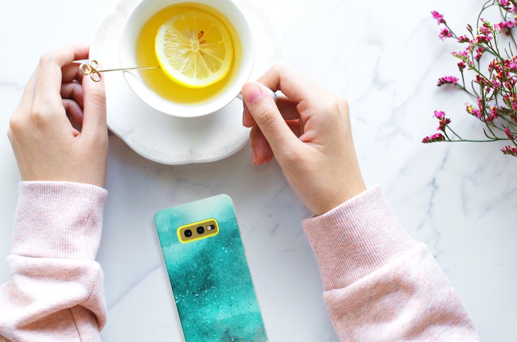 Hoesje maken Samsung Galaxy S10e Painting Blue