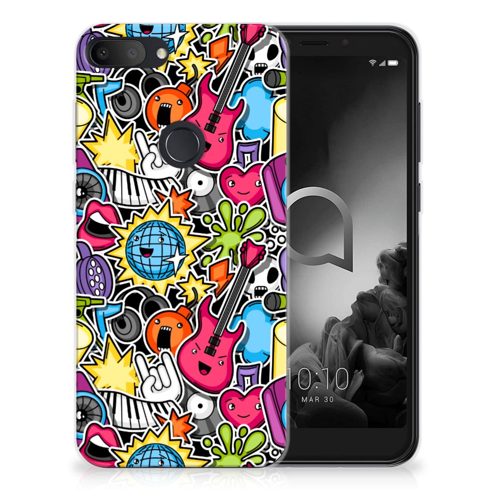 Alcatel 1S (2019) Silicone Back Cover Punk Rock